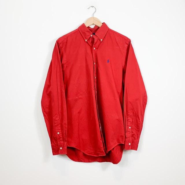 Ralph Lauren Men's Shirt - Red - S on Productcaster.