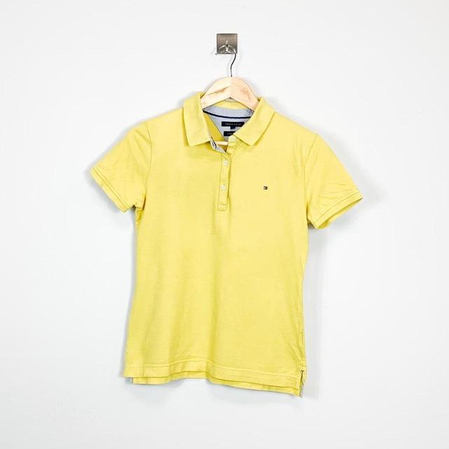 Tommy Hilfiger Women's Polo shirt - Yellow - S on Productcaster.