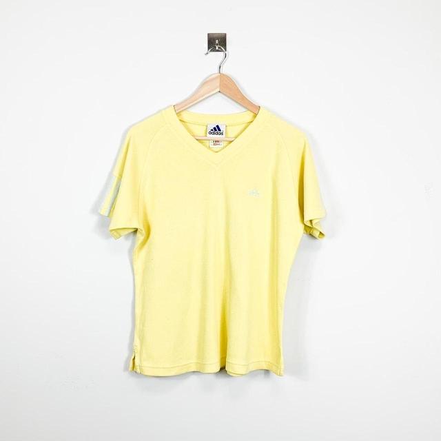 Adidas Women's T-shirt - Yellow - L on Productcaster.