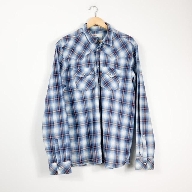 Levi's Men's Shirt - Blue - XL on Productcaster.