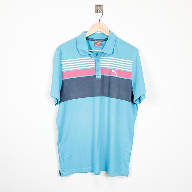 Puma Men's Polo shirt - Blue - XL on Productcaster.