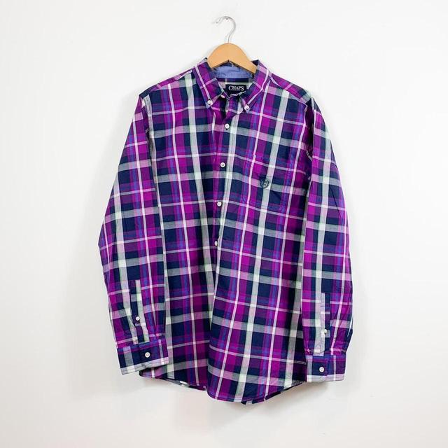 Chaps Men's Shirt - Purple - M on Productcaster.