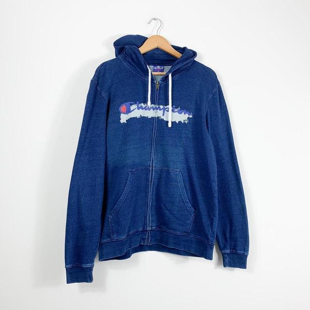 Champion Men's Hoodie - Blue - L on Productcaster.