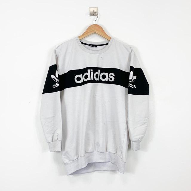 Adidas Men's Sweatshirt - White - M on Productcaster.