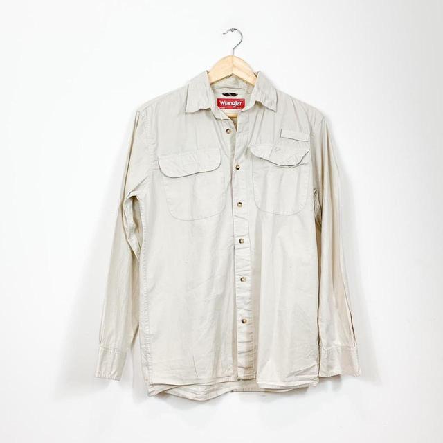 Wrangler Men's Shirt - Cream - S on Productcaster.