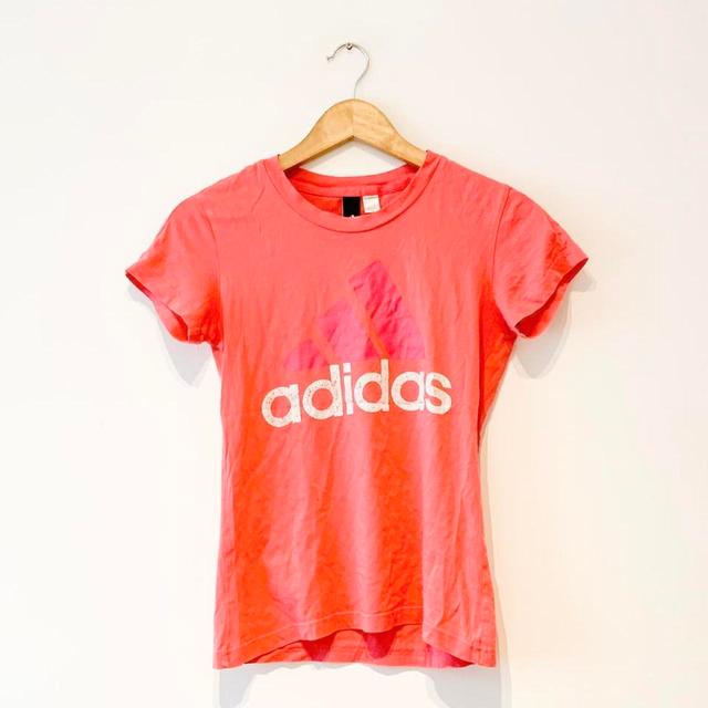 Adidas Women's T-shirt - Pink - XS on Productcaster.