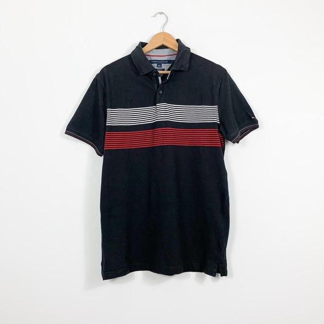 Tommy Hilfiger Men's Polo shirt - Black - L on Productcaster.