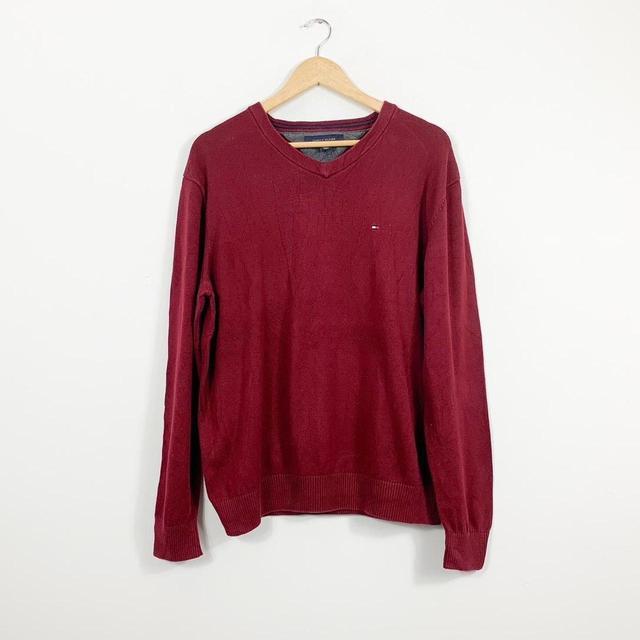 Tommy Hilfiger Men's Jumper - Red - L on Productcaster.