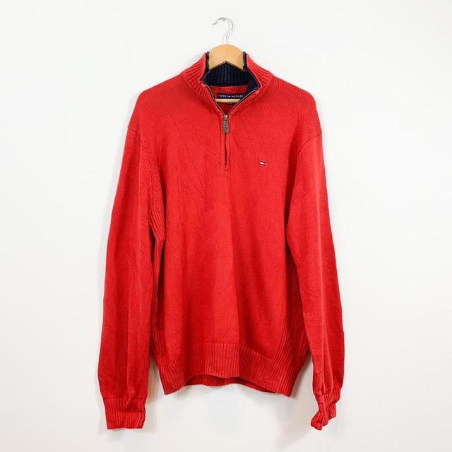 Tommy Hilfiger Men's Jumper - Red - XL on Productcaster.