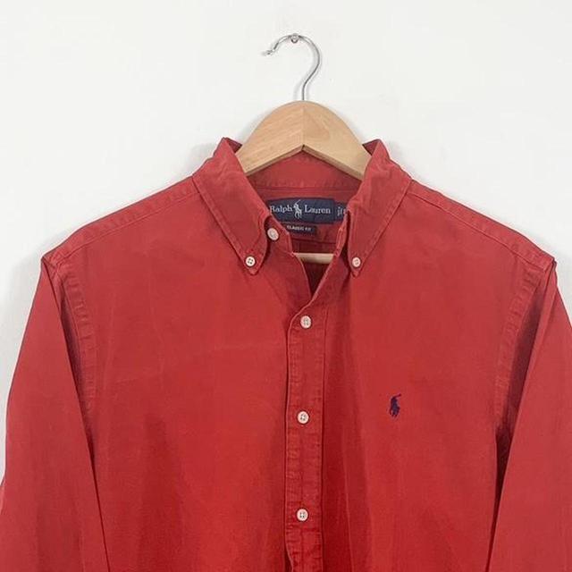 Ralph Lauren Men's Shirt - Red - L on Productcaster.