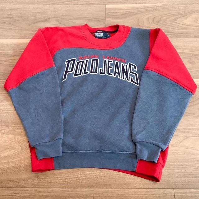 Ralph Lauren Men's Sweatshirt - Grey/Red - M on Productcaster.