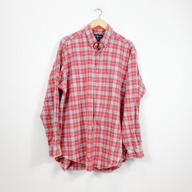 Ralph Lauren Men's Shirt - Red - L on Productcaster.