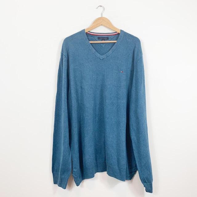 Tommy Hilfiger Men's Jumper - Blue - XXL on Productcaster.