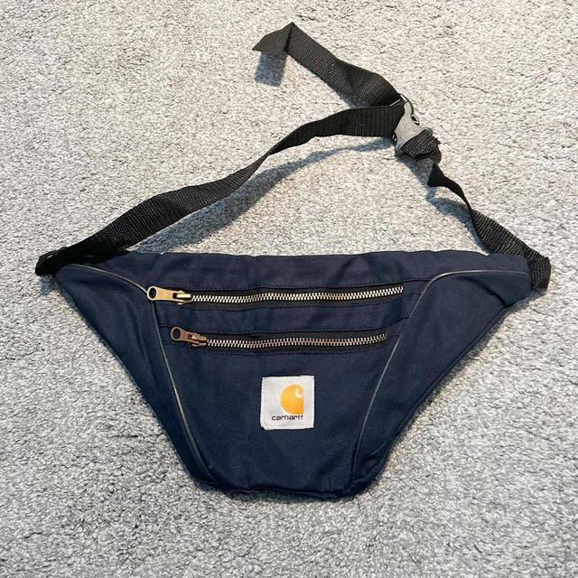 Carhartt Men's Bum bags and belt bags - Navy on Productcaster.