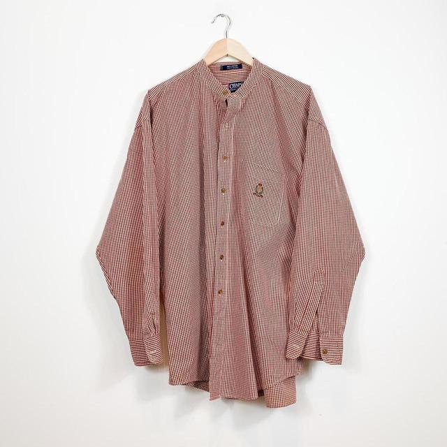 Chaps Men's Shirt - Red - L on Productcaster.