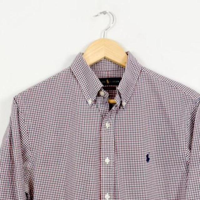 Ralph Lauren Men's Shirt - Red/Blue - M on Productcaster.