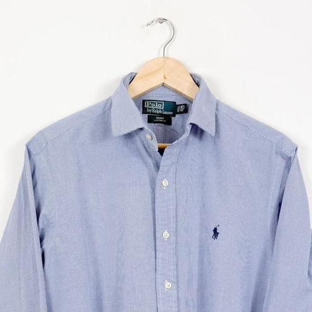 Ralph Lauren Men's Shirt - Blue/Purple - L on Productcaster.