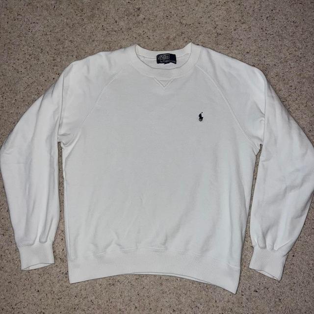 Polo Ralph Lauren Men's Sweatshirt - White - XS on Productcaster.