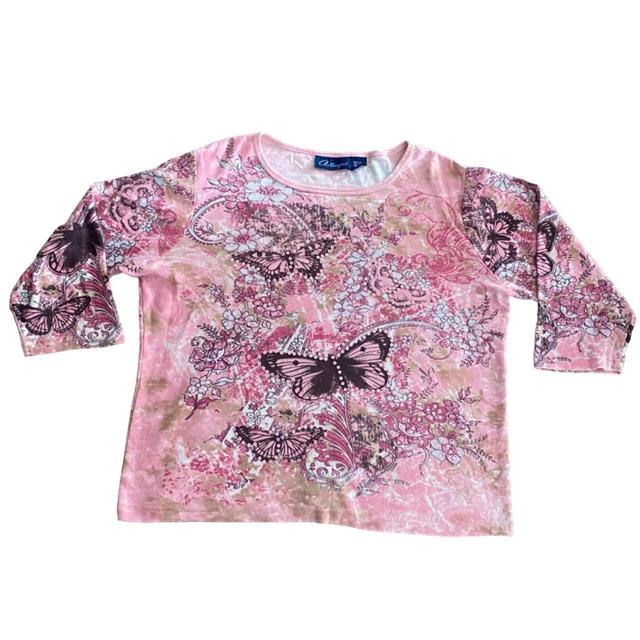 Vintage Women's T-shirt - Pink - L on Productcaster.