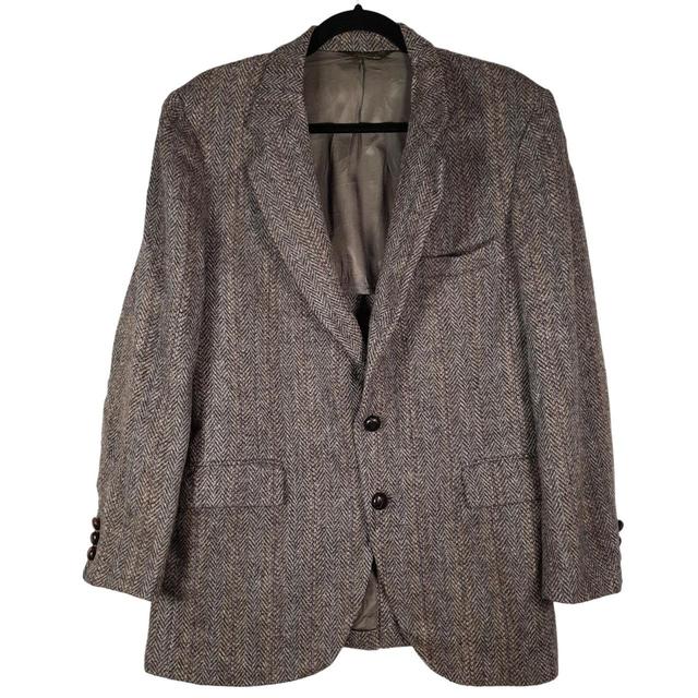 Harris Tweed Men's Blazer Jacket - Grey - XXS on Productcaster.