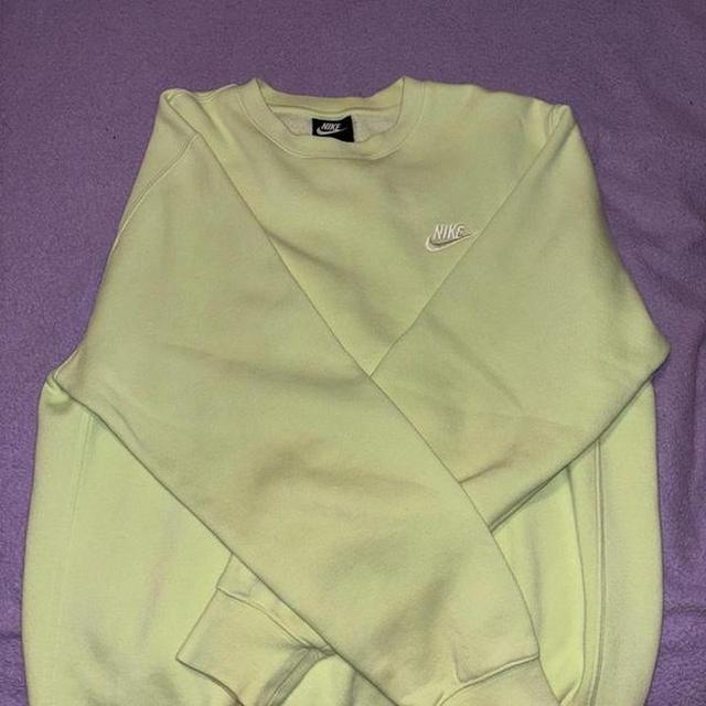 Nike Women's Jumper - Yellow/Green - 6 on Productcaster.