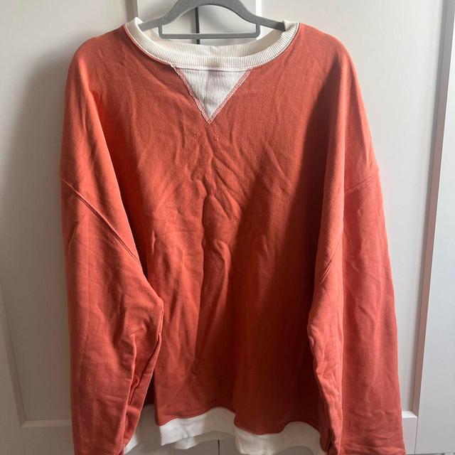 Free People Women's Sweatshirt - Orange - L on Productcaster.