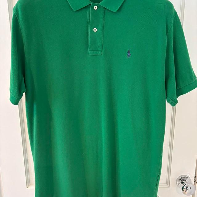 Ralph Lauren Men's Polo shirt - Green - L on Productcaster.