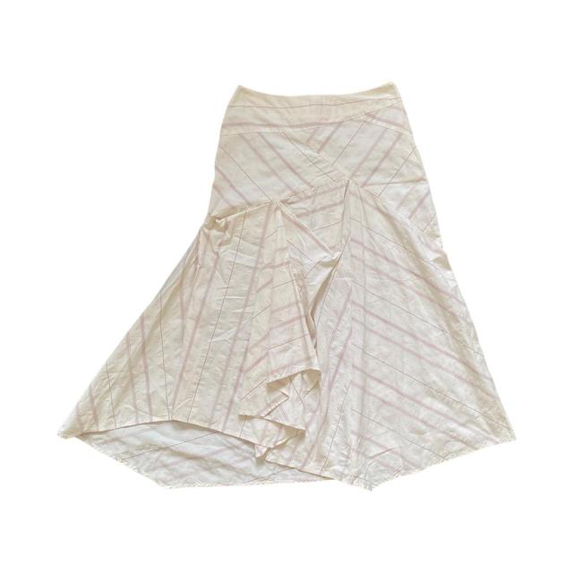 Preloved Women's Skirt - White - 28" on Productcaster.