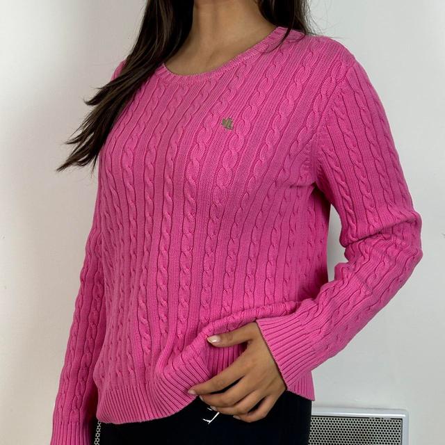 Ralph Lauren Women's Jumper - Pink/Green - M on Productcaster.