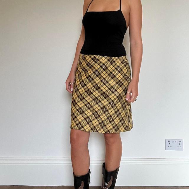 Women's Skirt - Yellow/Black - UK 8 on Productcaster.