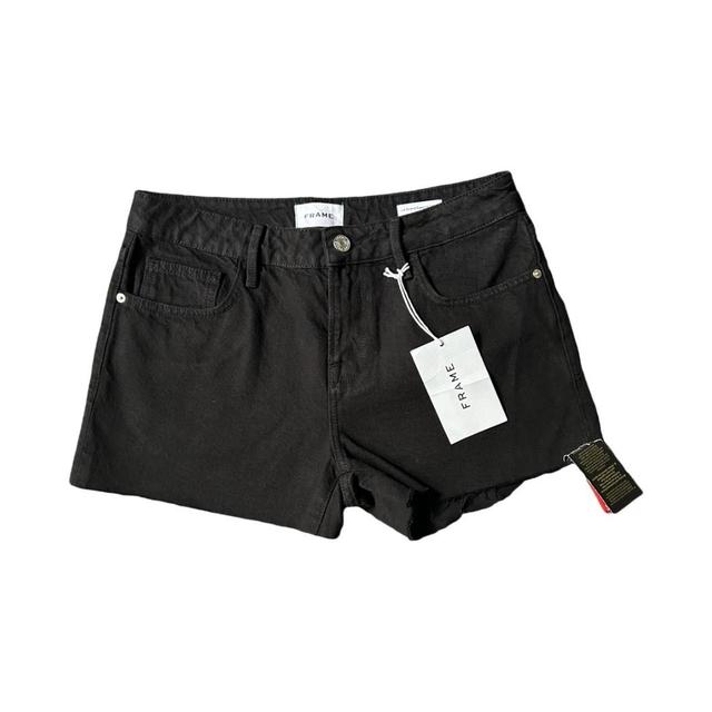 Frame Women's Shorts - Black - UK 26 on Productcaster.