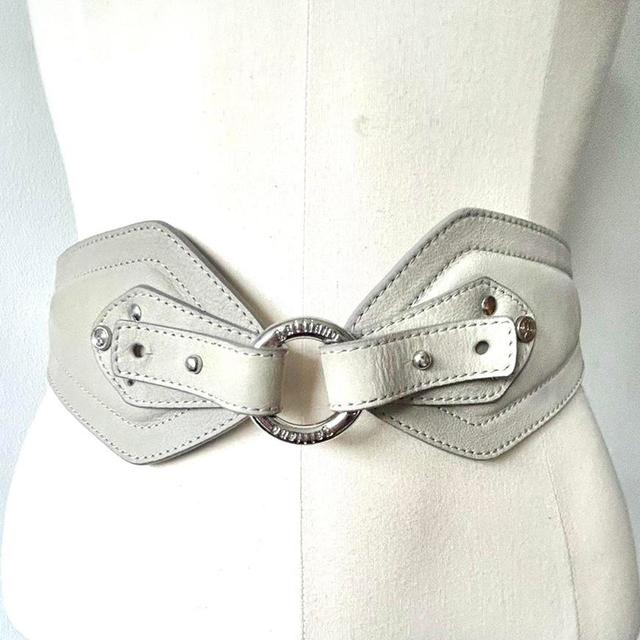 Galliano Women's Belt - Grey/Silver on Productcaster.