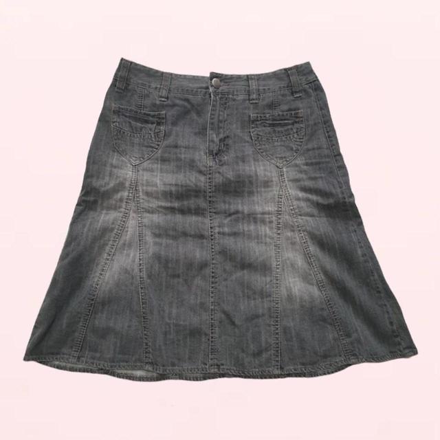 Vintage Women's Skirt - Grey - UK 10 on Productcaster.