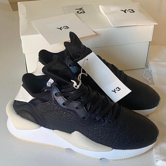 Y-3 Men's Trainers - Black/Cream - UK 9 on Productcaster.