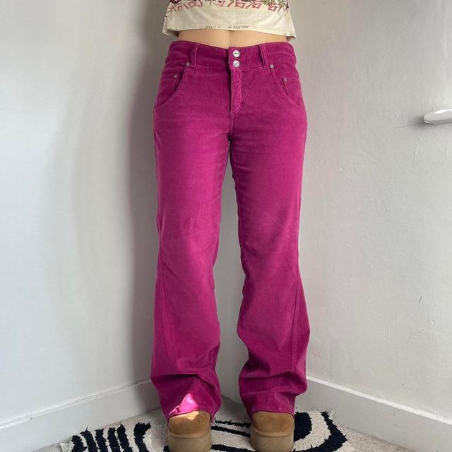 Vintage Women's Trousers - Pink - M on Productcaster.