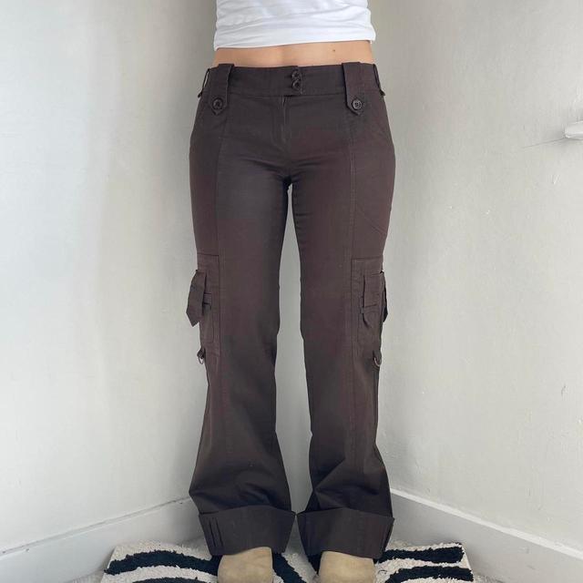 AnnaRita N Women's Cargo Trousers - Brown - S on Productcaster.