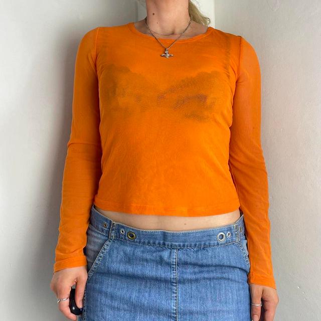 Vintage Women's Blouse - Orange - M on Productcaster.