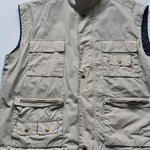 Vintage Men's Gilet - Cream - L on Productcaster.