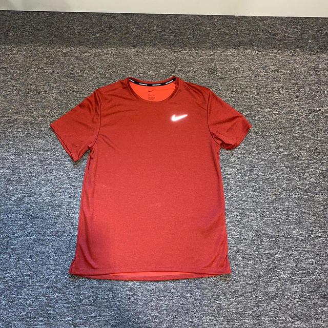 Nike Men's T-shirt - Red/Burgundy - S on Productcaster.