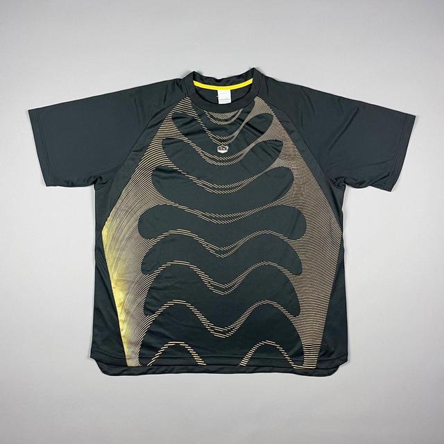 Nike Men's T-shirt - Black/Gold - XXL on Productcaster.