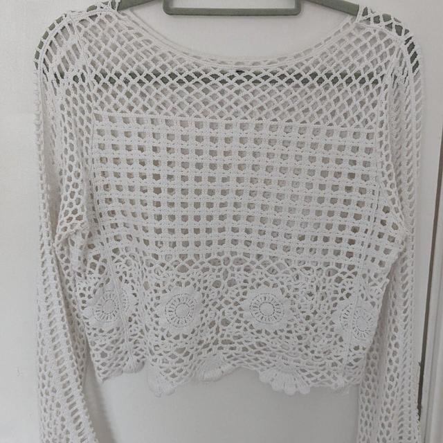 H&M Women's Crop top - White - One size on Productcaster.