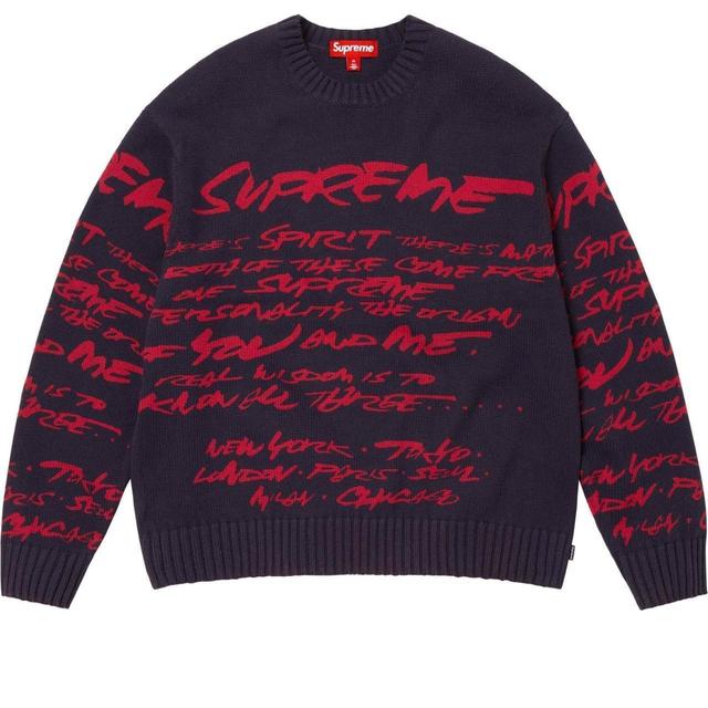 Supreme Men's Jumper - Navy - L on Productcaster.