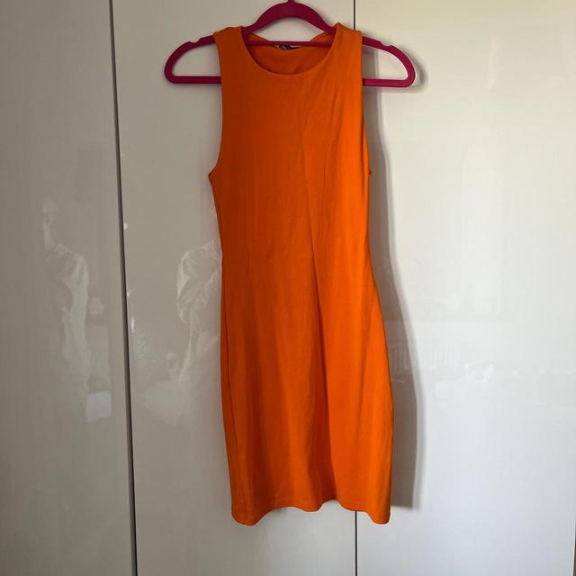 Zara Women's Bodycon Dress - Orange - S on Productcaster.