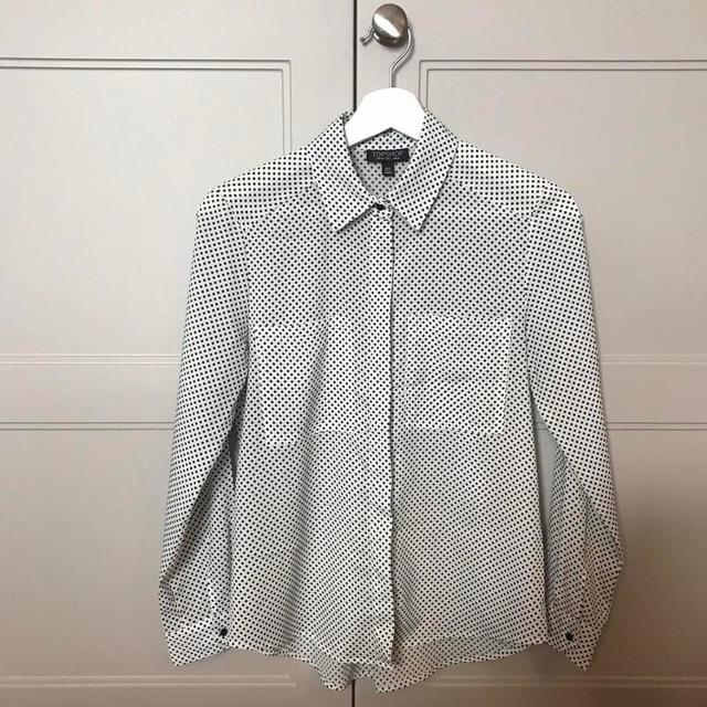 Topshop Women's Shirt - White/Black - 6 on Productcaster.