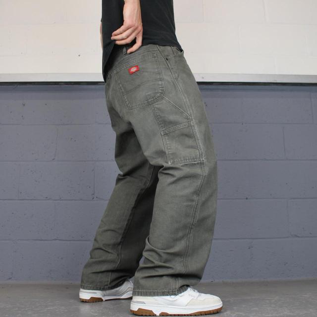 Dickies Men's Straight leg Cargo Jeans - Green - 38" on Productcaster.