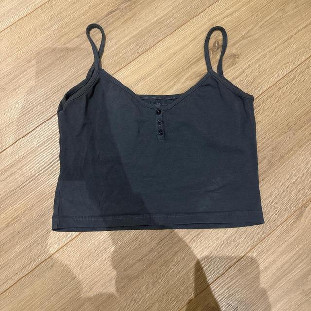 Brandy Melville Women's Crop top - Blue/Navy - 8 on Productcaster.