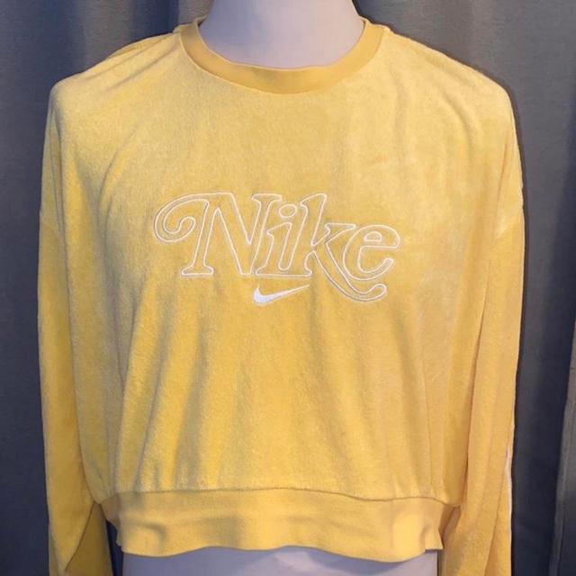 Nike Women's Sweatshirt - Yellow - L on Productcaster.