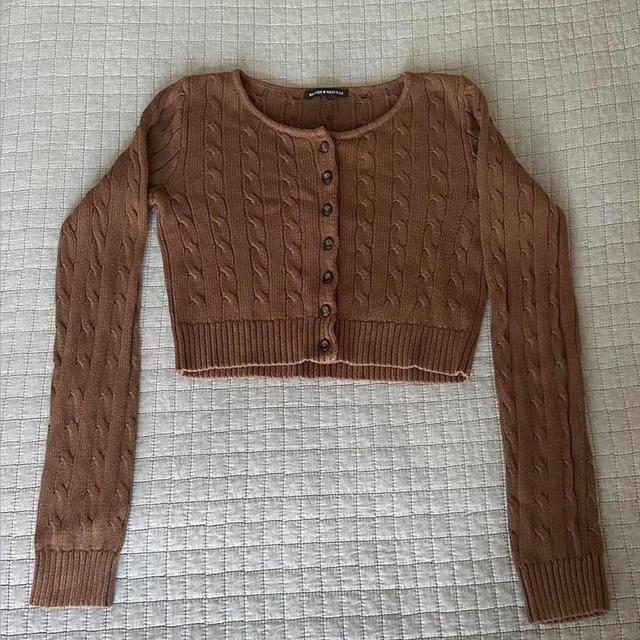 Brandy Melville Women's Cardigan - Brown - 4 on Productcaster.