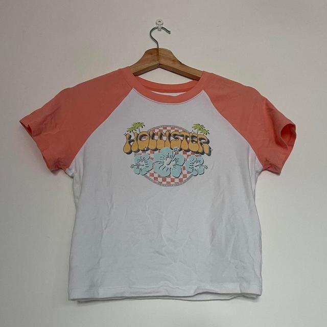 Hollister Co. Women's Crop top - White - S on Productcaster.