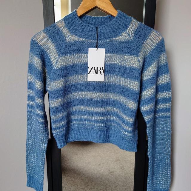 Zara Women's Jumper - Blue - 10 on Productcaster.